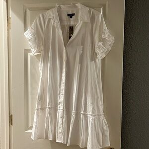 J. Crew Classic White Button-Down Shirt